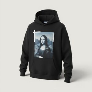 Off-White Hoodie Mona Lisa Graphic Black XXL